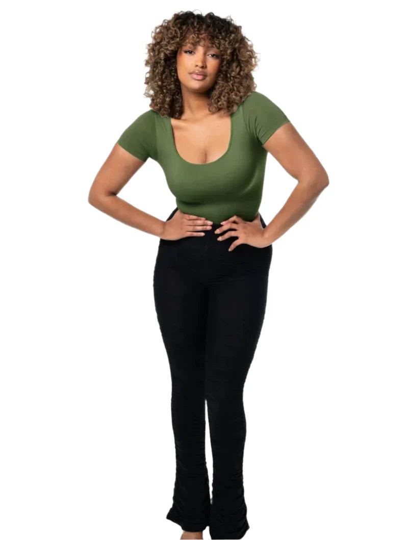 Body Shapewear Thong Square Neck