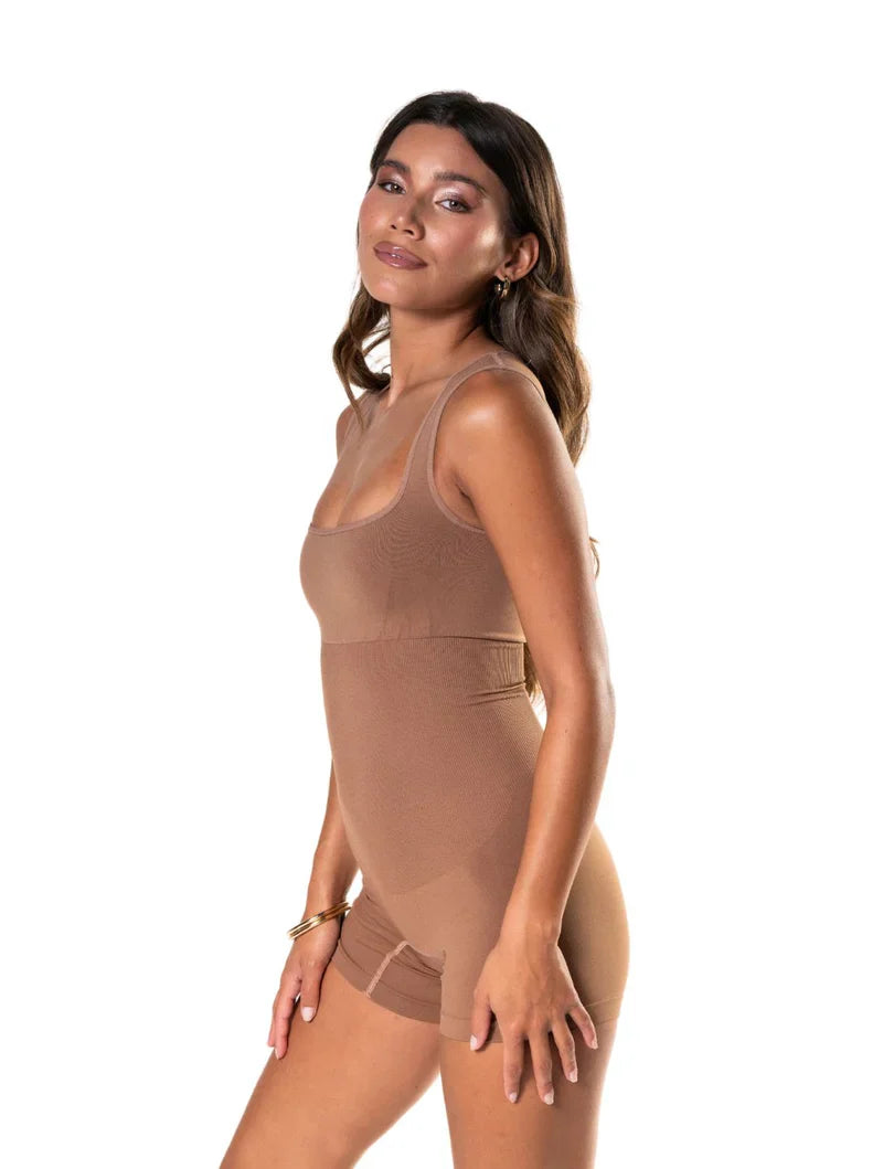 Jumpsuit Shapewear Square Neckline