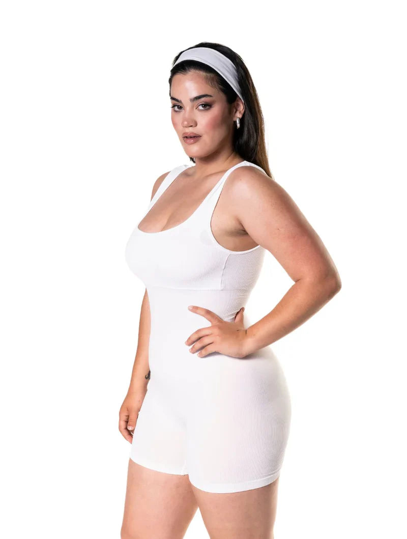 Jumpsuit Shapewear Square Neckline